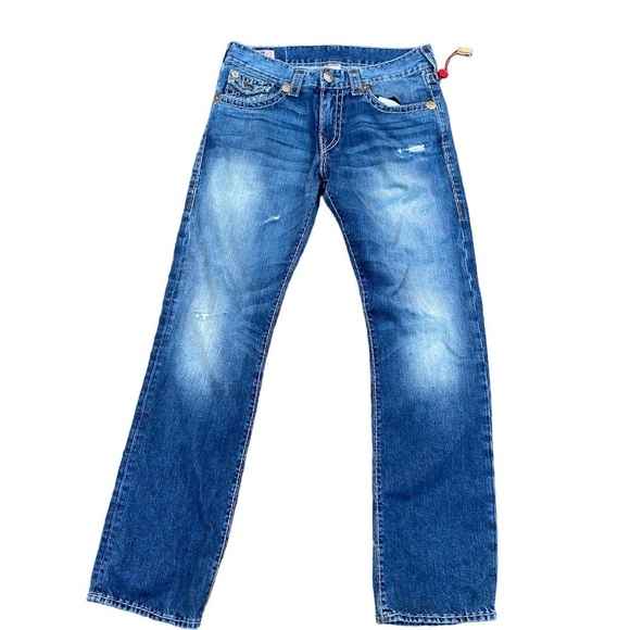 Vintage True Religion Super T Jeans Size 32 Blue - Picture 7 of 7